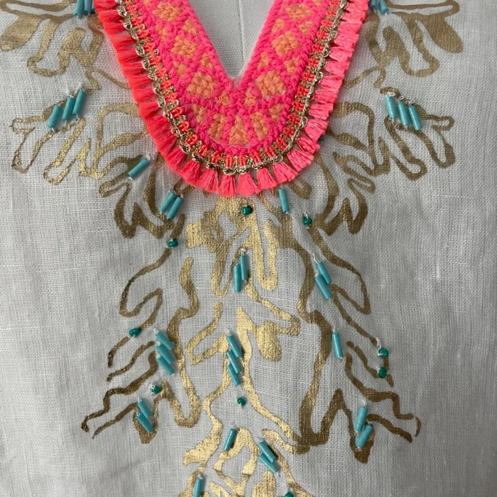 LILLY PULITZER White Linen Tunic NWT - size M - Picture 2 of 9